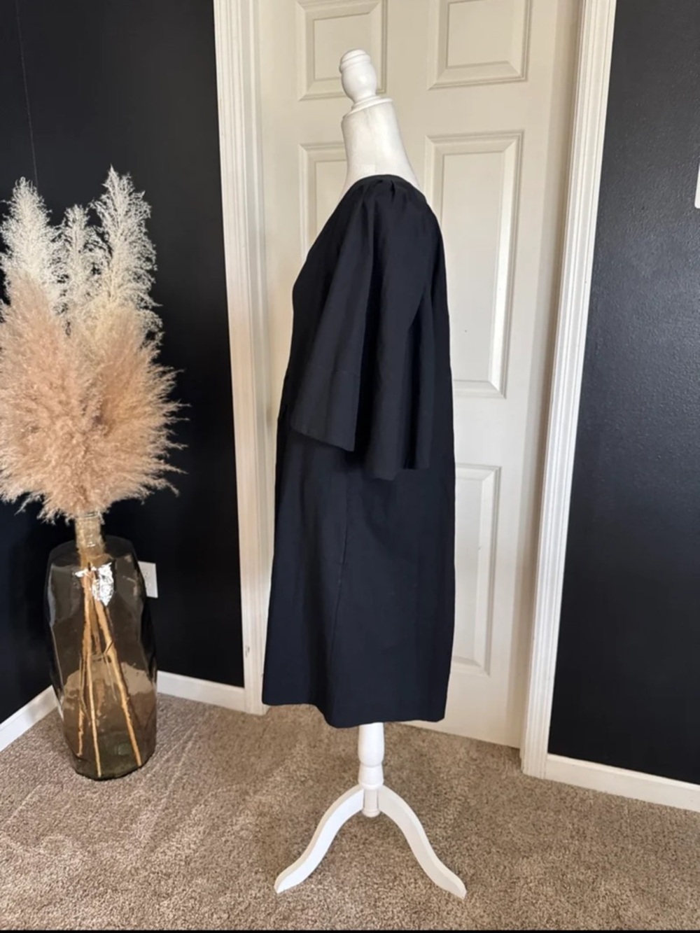 Tuckernuck POMANDER PLACE Black Finley Flutter Sleeve Dress size XXXL - Picture 10 of 12